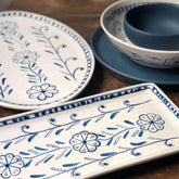 Floral Rectangular Serving Platter